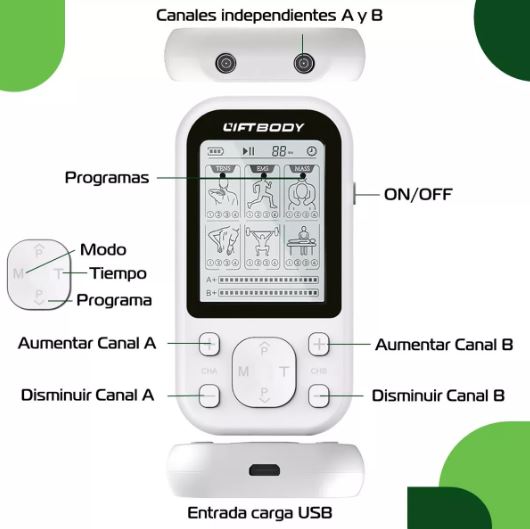 Tens Electroestimulador LiftbodyOriginal